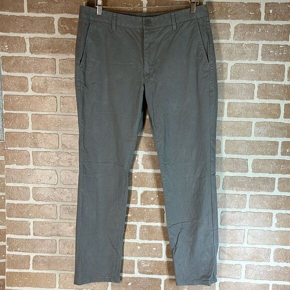 Bonobos Pants Tailored 33x30 washed gray chinos - Picture 1 of 10